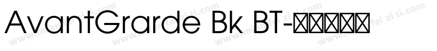 AvantGrarde Bk BT字体转换